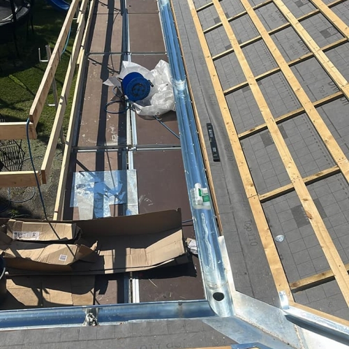 Opsætning af tagrende