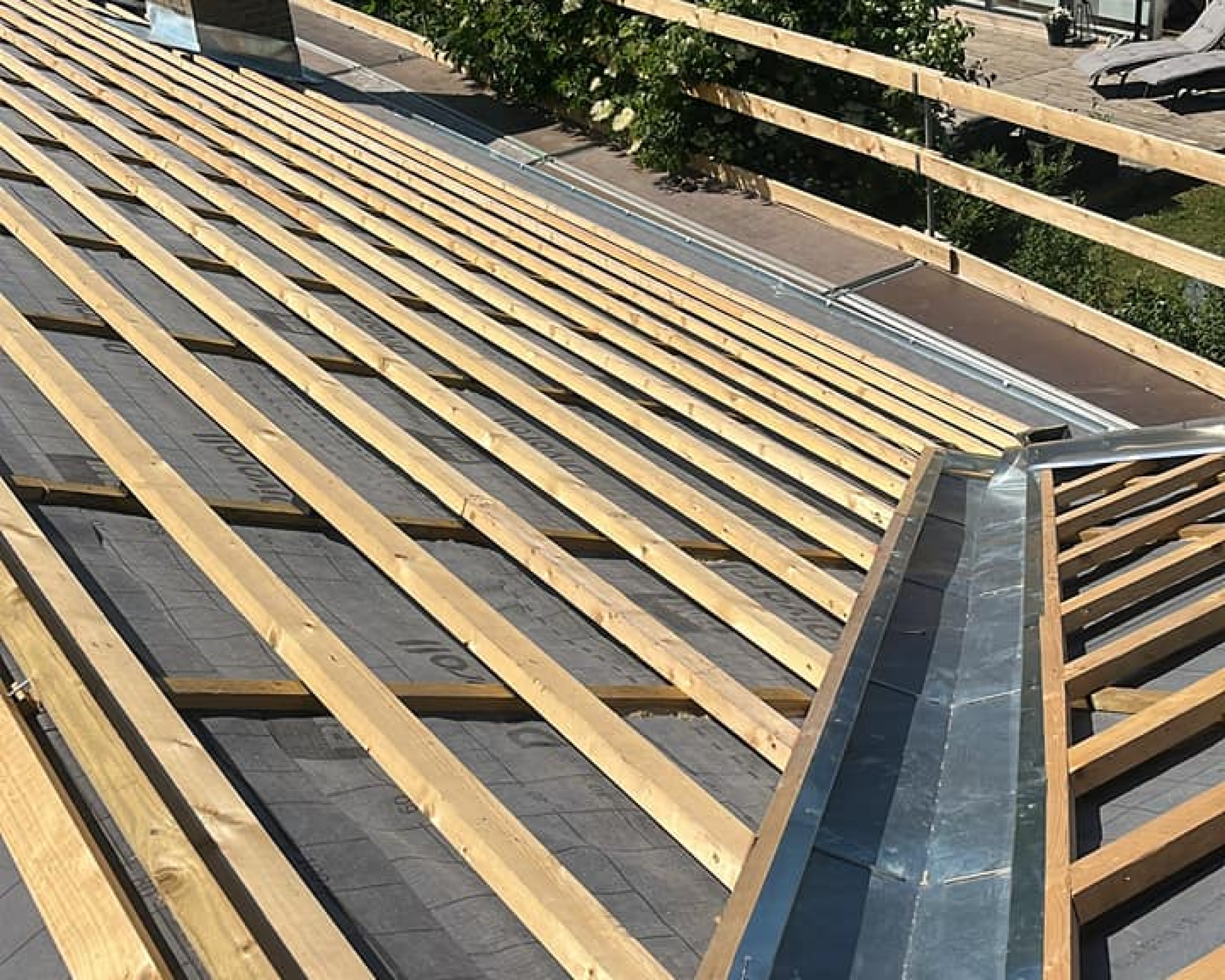 Opsætning af tagrende